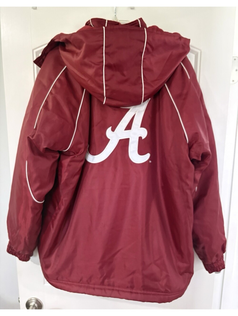 Alabama Crimson Tide VTG G-III Jacket NCAA Hood Fleece Lined Read Description